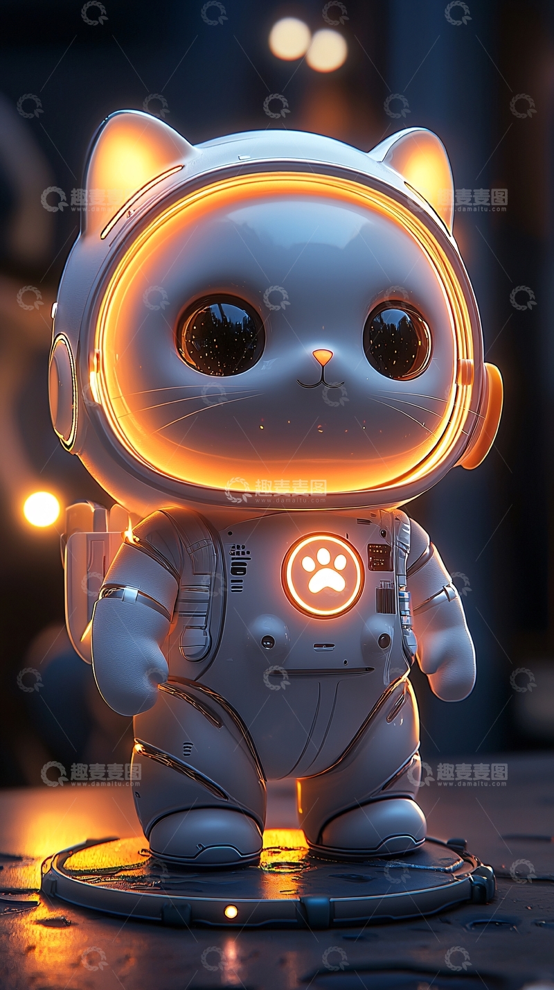 高清大图下载【趣麦麦图】太空猫