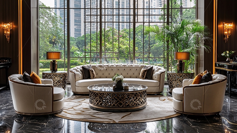 高清大图下载【趣麦麦图】现代轻奢客厅沙发组合