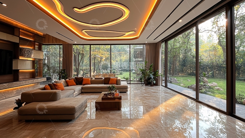 高清大图下载【趣麦麦图】现代简约客厅