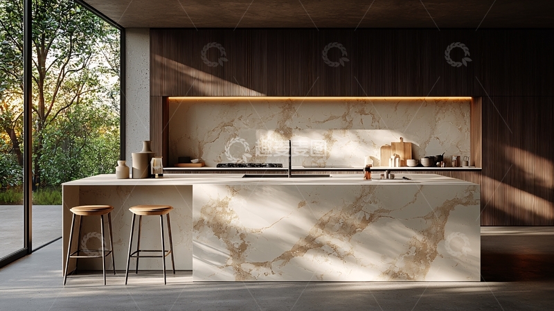 高清大图下载【趣麦麦图】现代极简风格厨房