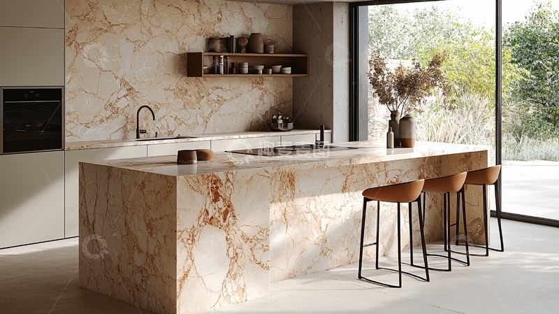 高清大图下载【趣麦麦图】现代轻奢厨房