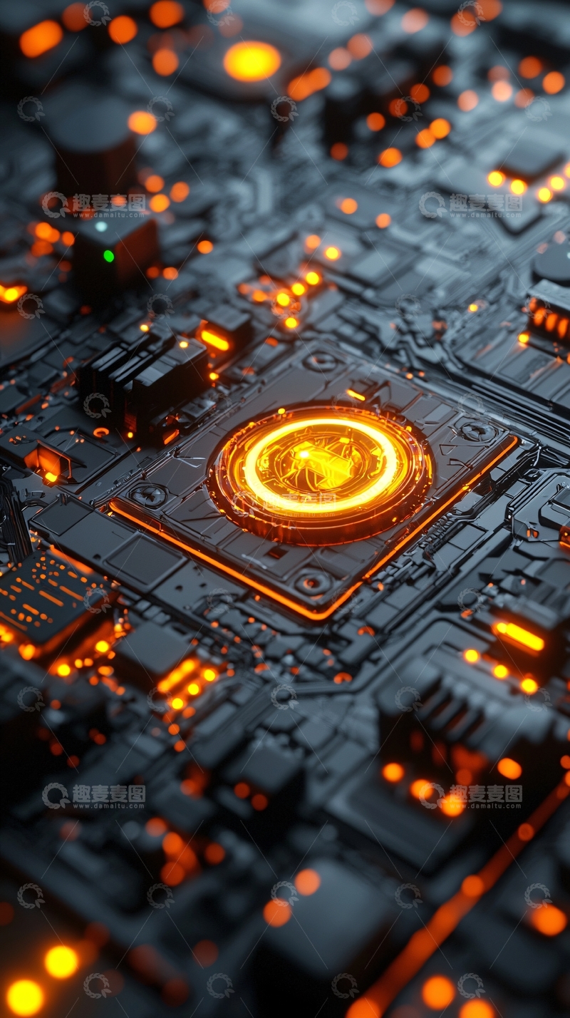 高清大图下载【趣麦麦图】科技感电路板