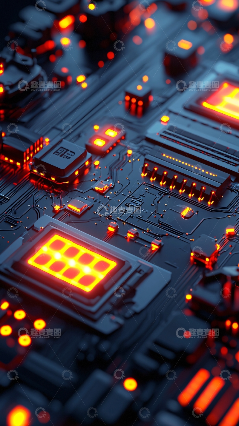 高清大图下载【趣麦麦图】电路板特写