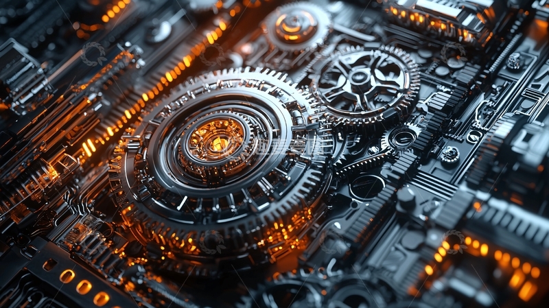 高清大图下载【趣麦麦图】机械齿轮装置