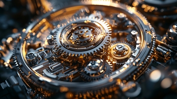 精密复杂的机械齿轮装置