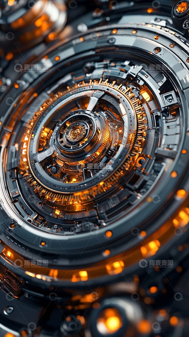 高清大图下载【趣麦麦图】未来科技感机械装置