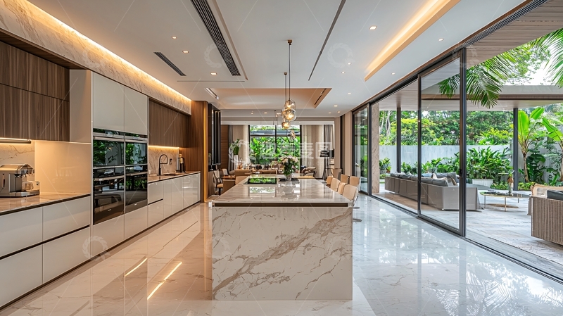 高清大图下载【趣麦麦图】现代简约开放式厨房