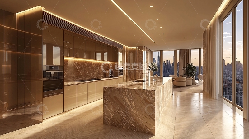 高清大图下载【趣麦麦图】高端公寓厨房