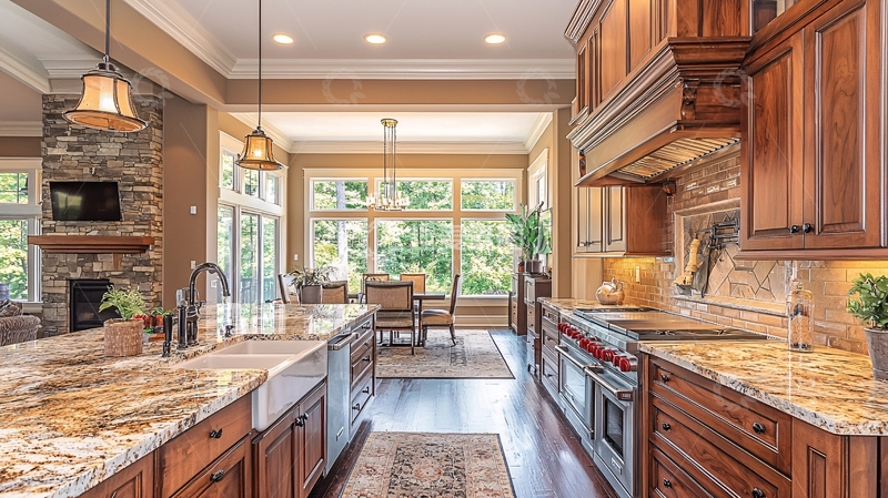 高清大图下载【趣麦麦图】高端开放式厨房