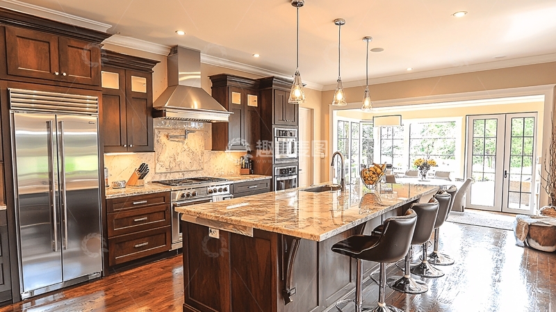 高清大图下载【趣麦麦图】高端大气现代化厨房