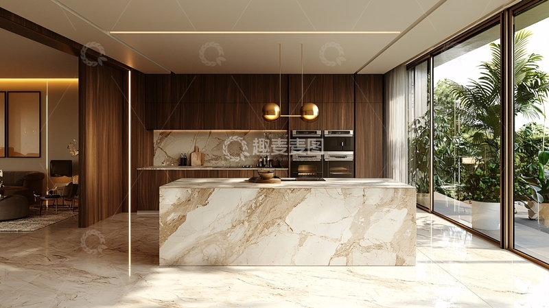 高清大图下载【趣麦麦图】现代简约厨房设计24