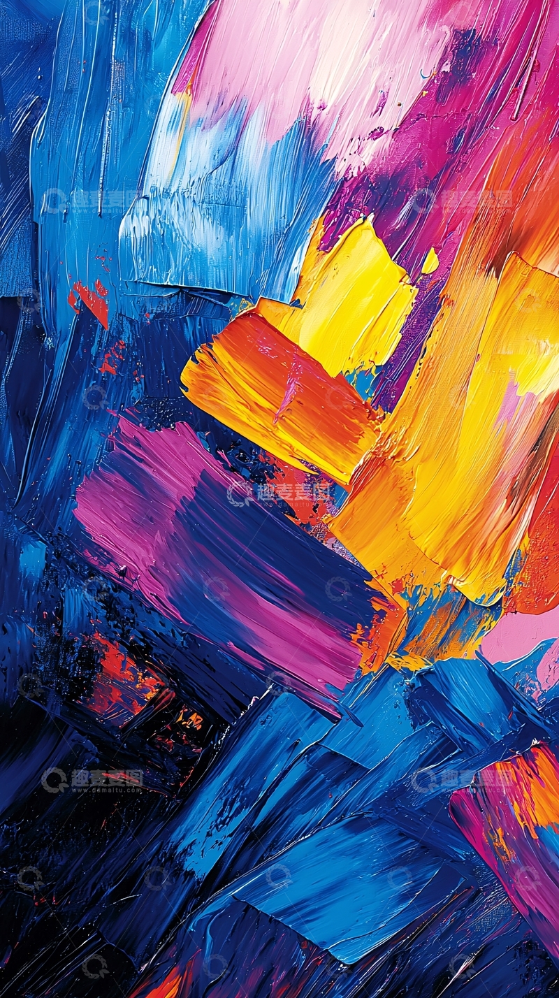 高清大图下载【趣麦麦图】抽象油画