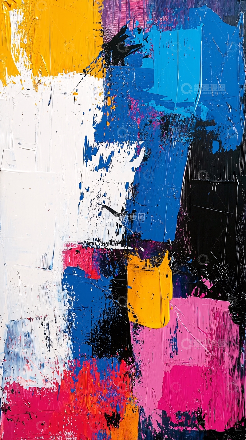 高清大图下载【趣麦麦图】抽象油画