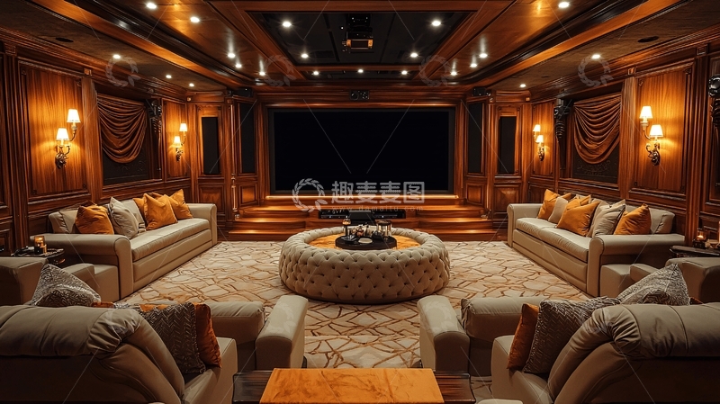 高清大图下载【趣麦麦图】奢华家庭影院