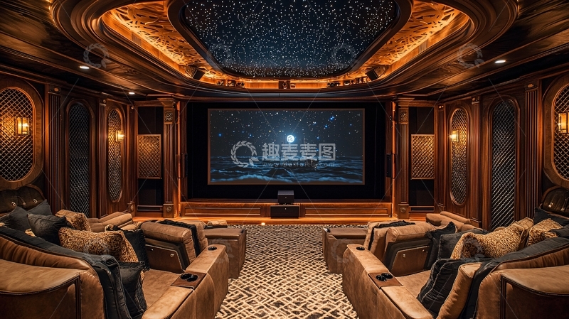 高清大图下载【趣麦麦图】奢华家庭影院