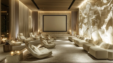 高端水疗中心休息室