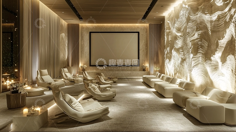 高清大图下载【趣麦麦图】高端水疗中心休息室