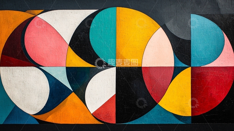 高清大图下载【趣麦麦图】抽象几何图案