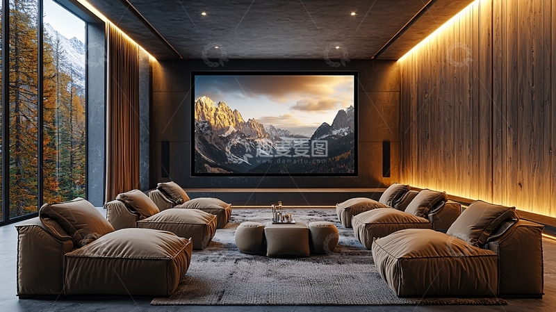 高清大图下载【趣麦麦图】高端家庭影院