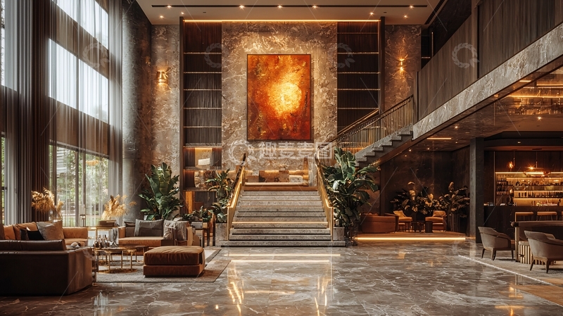 高清大图下载【趣麦麦图】酒店大堂奢华设计