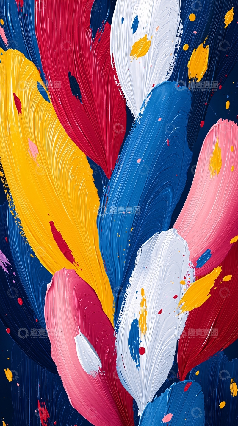 高清大图下载【趣麦麦图】抽象油画