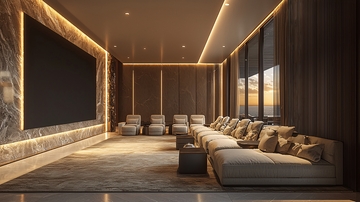 家庭影院现代简约风