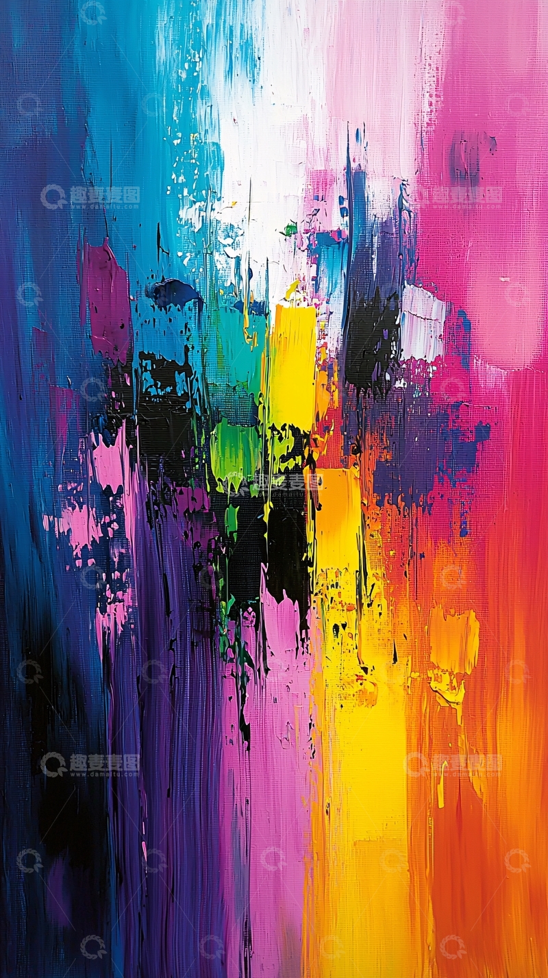 高清大图下载【趣麦麦图】抽象油画