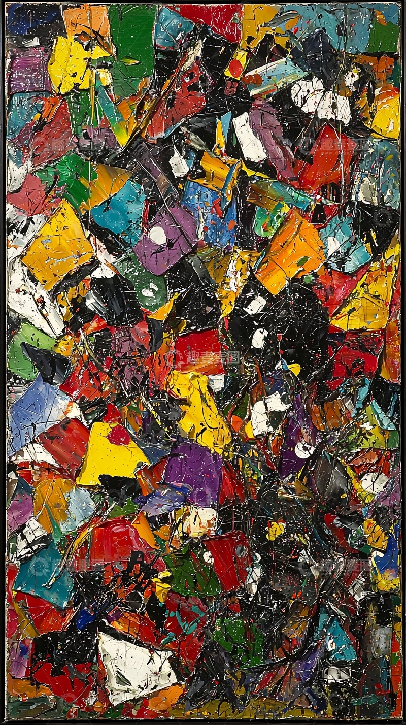 高清大图下载【趣麦麦图】抽象彩色油画