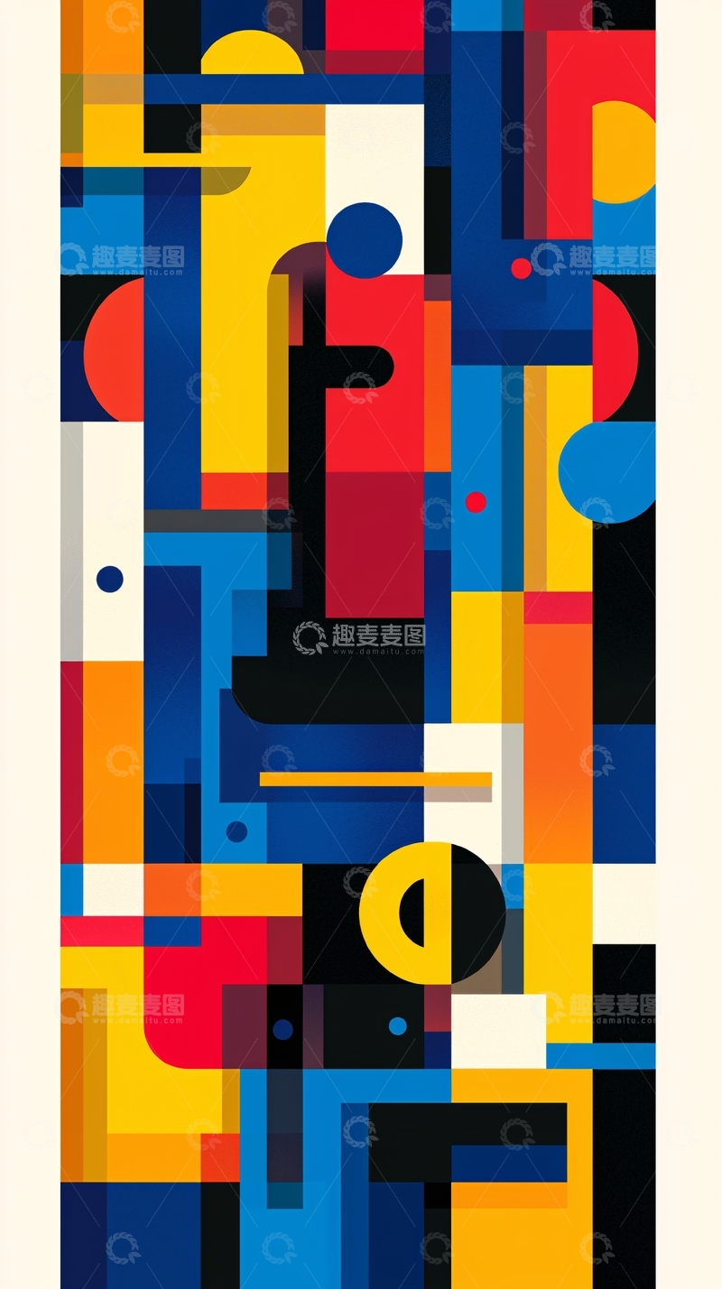高清大图下载【趣麦麦图】抽象几何图案