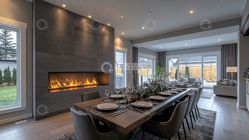 高清大图下载【趣麦麦图】现代简约餐厅设计