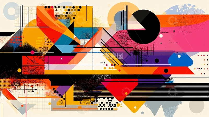 高清大图下载【趣麦麦图】抽象几何图形