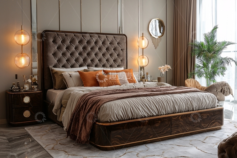 高清大图下载【趣麦麦图】轻奢卧室床
