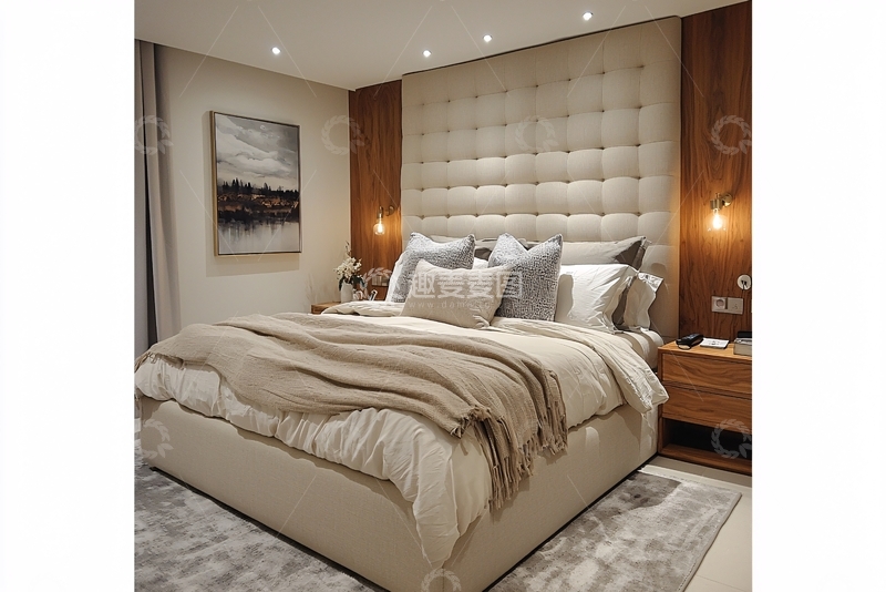 高清大图下载【趣麦麦图】现代简约卧室设计106