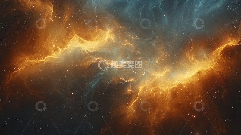 高清大图下载【趣麦麦图】宇宙星云火焰燃烧