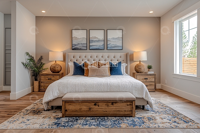 高清大图下载【趣麦麦图】温馨舒适卧室