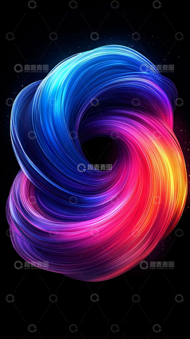 高清大图下载【趣麦麦图】抽象漩涡