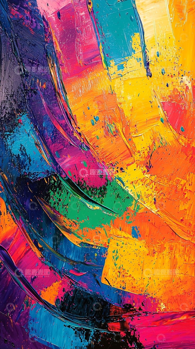 高清大图下载【趣麦麦图】抽象油画