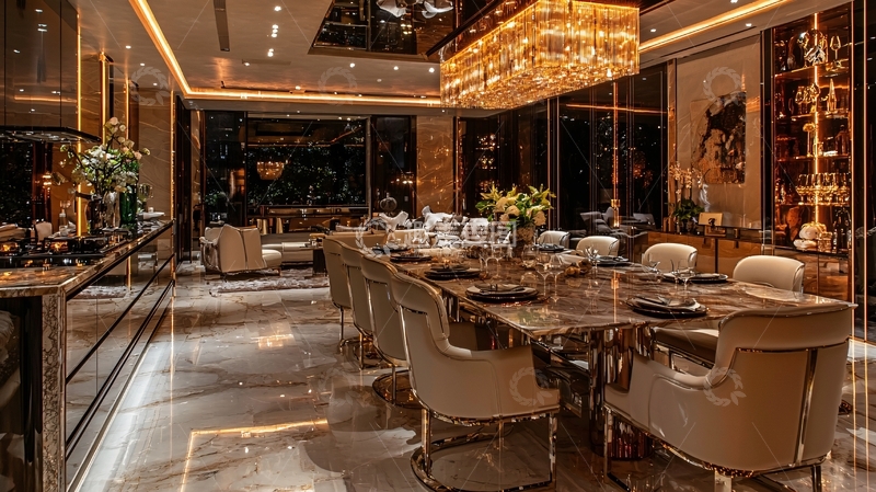 高清大图下载【趣麦麦图】奢华现代风格餐厅