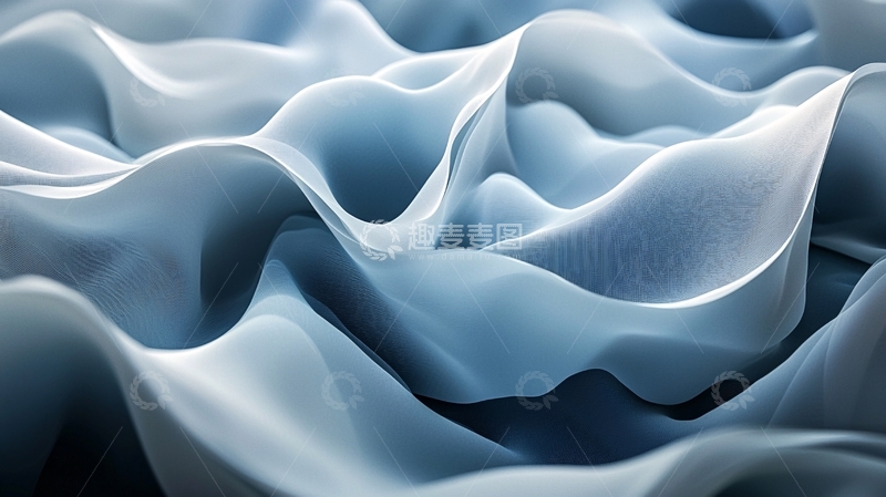 高清大图下载【趣麦麦图】蓝色丝绸质感
