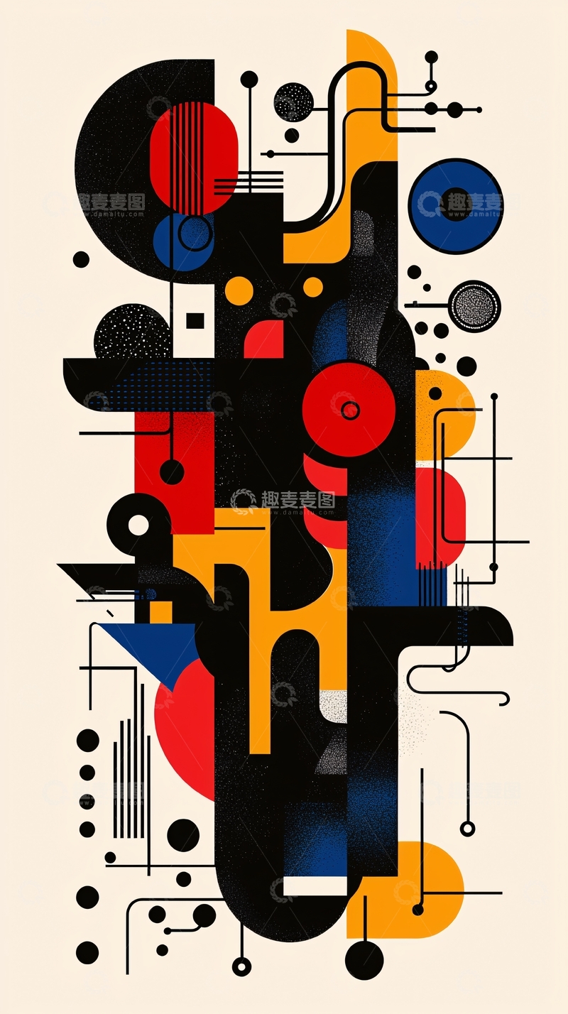 高清大图下载【趣麦麦图】抽象几何艺术