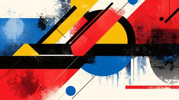 抽象几何涂鸦背景