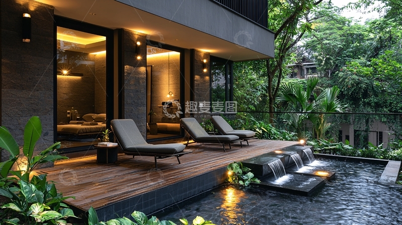 高清大图下载【趣麦麦图】现代风格户外阳台