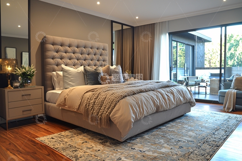 高清大图下载【趣麦麦图】现代简约卧室设计108