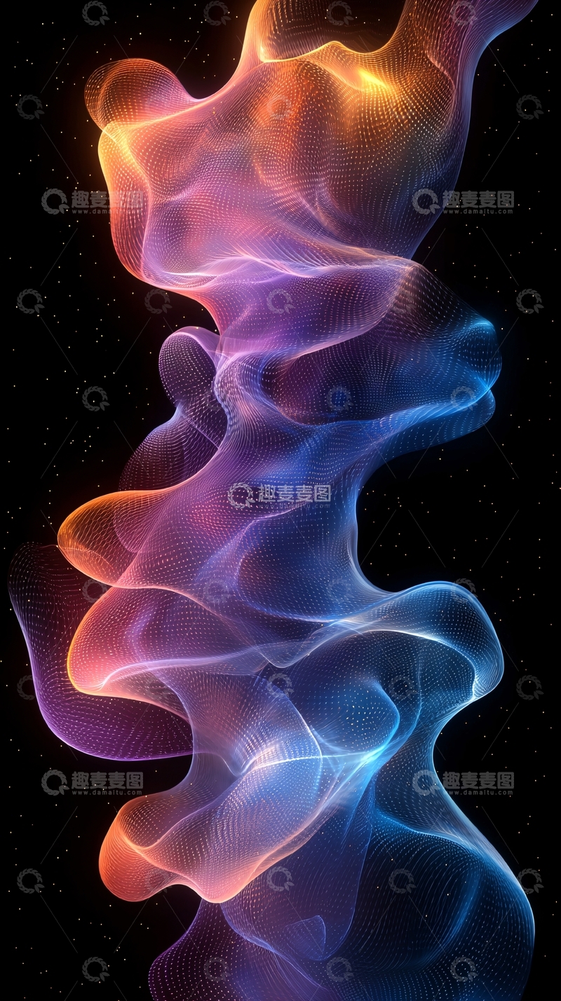 高清大图下载【趣麦麦图】抽象彩色烟雾