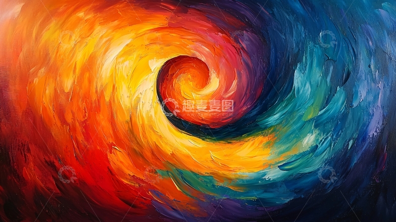高清大图下载【趣麦麦图】抽象漩涡