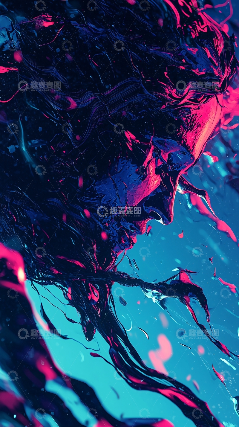 高清大图下载【趣麦麦图】抽象人物