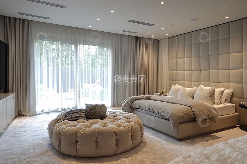 高清大图下载【趣麦麦图】现代简约卧室设计109