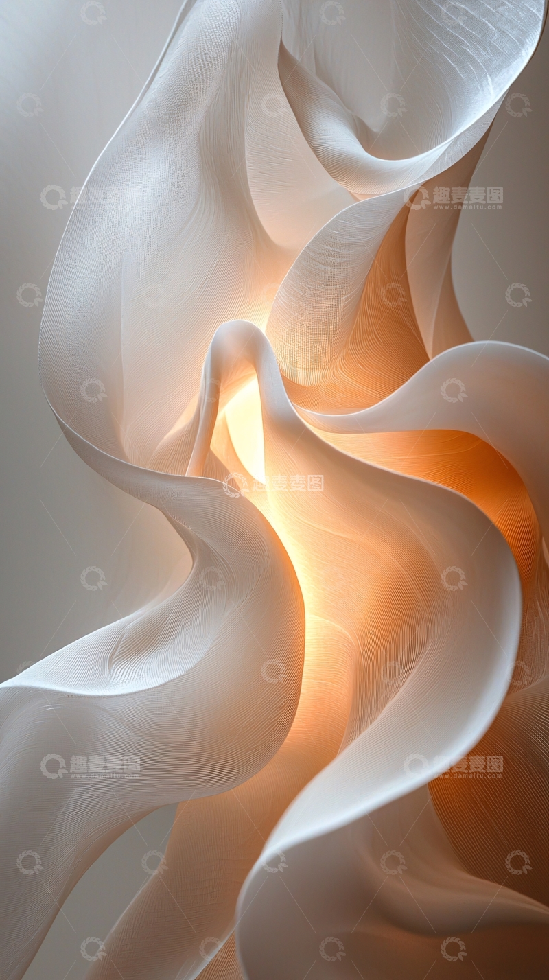 高清大图下载【趣麦麦图】光影流动的丝绸质感