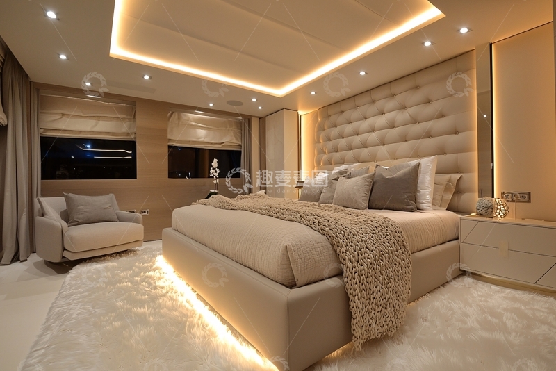 高清大图下载【趣麦麦图】豪华游艇卧室