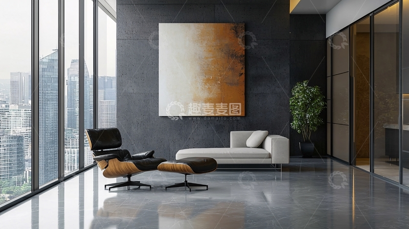 高清大图下载【趣麦麦图】现代简约风格休息区